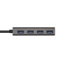 Aisens Hub USB 3.1 USB-C a 4x USB Tipo-A, Gris